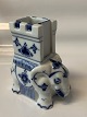 Blue Fluted Blue painted elephant Bing & Grondahl