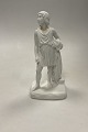 Bing og Grøndahl Bisque / Bisquit Thorvaldsen Figur af En Stående Dreng No. 46
