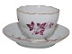 Royal Copenhagen
Coffeecup with pink / purple flowers from around 1890