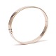 14kt white gold bangle by Skriver, Randers, Denmark circa 1980. Size: 55x60mm