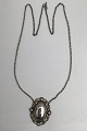 Georg Jensen Sterling Sølv Halskæde med Vedhæng No. 158