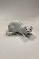 Royal Copenhagen Figur af Hvid Mink No. 4654
