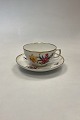 Royal Copenhagen Full Saxon Flower Large Teacup No. 1550
