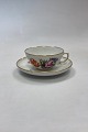 Royal Copenhagen Full Saxon Flower Teacup No. 1551