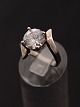 Sterling silver ring with large clear stone