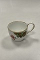 Royal Copenhagen Art Nouveau Pattern No. 225 Geranium Coffee Cup with high 
handle without saucer No. 9113