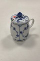 Royal Copenhagen Blue Fluted Mustard Pot with lid No. 137