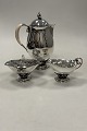 Georg Jensen Sterling Sølv Stor Kaffekande, sukkerskål og flødekande No. 235