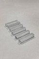 6 stk. Knivholdere i Baccarat glas fra Frankrig