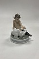 Royal Copenhagen Figur Faun med Kanin No. 439