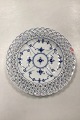 Royal Copenhagen Blue Fluted Full Lace Flat Plate with open-work border No. 
1/1098