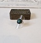 Vintage silver ring with malachite