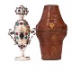 Hovedvandsæg med originalt etui udført af Jürgen David Fischer, 1845-77, Nordborg, med 77 flusser. Dateret 1861. H: 13,2cm