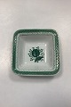 Royal Copenhagen Green Tranquebar Firkantet Skål No. 1337