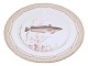 Flora DanicaMiddagstallerken med fisk 25,5 cm. #3549