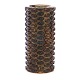 Axel Salto vase. Axel Salto, 1889-1961, tidlig cylindrisk vase udført i stentøj i knoppet stil med usædvanligt dybe knopper. Signeret Salto og dateret 1941/1947. H: 15,2cm. D: 7cm