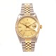 Rolex Oyster Perpetual Datejust g/s ref. 16013. Dansk sæt leveres med boks og certifikat dateret 08.03.1982, nyserviceret. D: 36mm