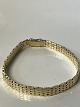 Mursten Armbånd 7 Rækker 14 Karat Guld Længde 18,5 cm.