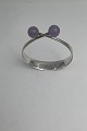 Hans Hansen Sterling Sølv Armring No 243 Lilla Quartz
