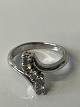 Vintage ring med zirkoner i sterling sølvStørrelse. 56