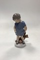 Royal Copenhagen Figur af Dreng med Bamse No. 3468