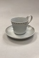 Royal Copenhagen Prinsesse Guld Morgen Kop med Underkop No. 090/091