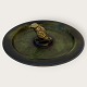 Stort Bronze fad med fugl*700kr