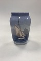 Royal Copenhagen Art Nouveau Vase with ship motif No. 2842/3604