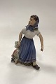 Dahl Jensen Figur Gartner Pige med Grøntsager No. 1301