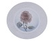 Royal Copenhagen Art Nouveau frokost tallerken med rose på prikket form fra 1898-1923
