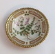 Royal Copenhagen, Flora Danica. Butter dish. Design #3501. Diameter 7.5 cm. (1 quality).