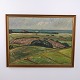 Oliemaleri med Landskab, Marker og Gårde, ca. 1940–1960, Johannes Johannessen (1890-1982)