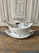 Royal Copenhagen black mega fluted sauce pot no. 563