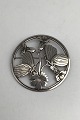 Georg Jensen Sterling Sølv Broche No. 283 med Sommerfuglemotiv