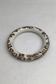 Royal Copenhagen Porcelæn Armring Blomstermotiv (Brunt)