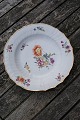 Fuld Saksisk Blomst Kongelig porcelæn, middagstallerkener 25,5cm før år 1900