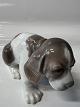 Lladro, Spansk figur: Hund Beagle.Måler 8,5 x 15 cm.