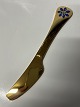 Georg Jensen Års kniv 1986, Blå anemone, sterlingsølv.Længde 16,5 cm.