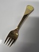 Georg Jensen Års gaffel 1985, Kodriver, sterlingsølv.Længde 14,8 cm.