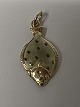 14 karat guld. Rødspætte med emalje. Charms / Vedhæng.Højde 2,1 cm.