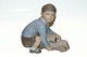 Dahl Jensen figurine, Boy with car