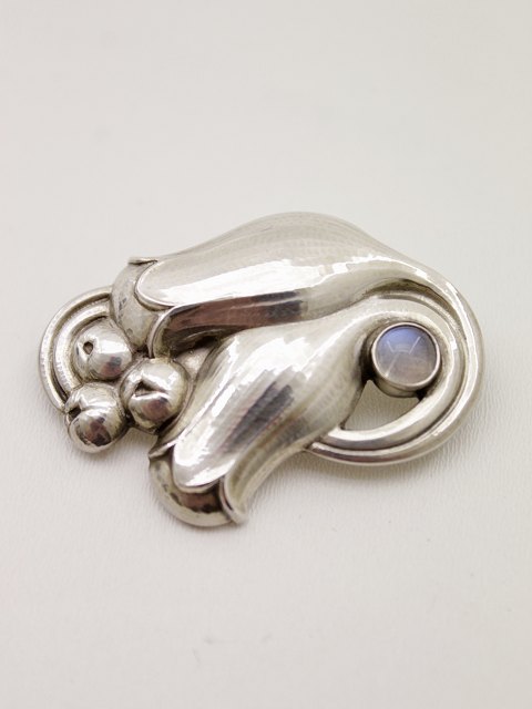 Georg Jensen sterling sølv tulipan broche 100B