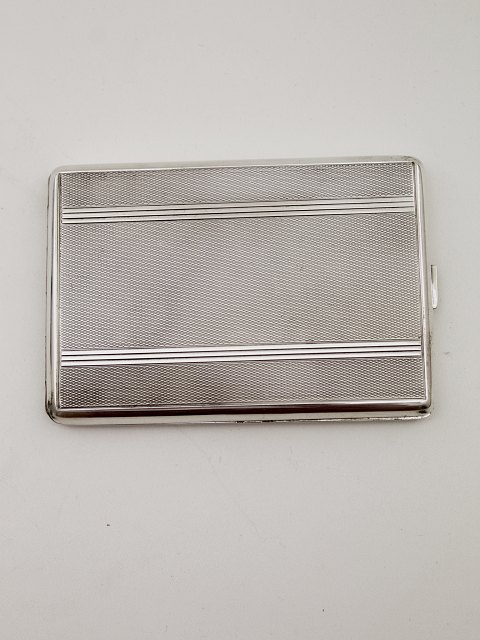 Tretårnet sølv art deco cigaret etui