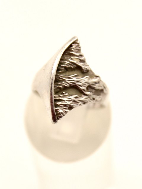 B Hertz sterling sølv ring