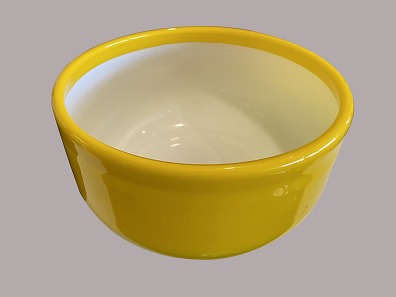 Glasskål, palet med gult overfang
Holmegård
H: 17 cm, D: 29
Michael Bang
