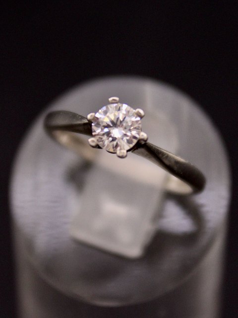 Sterling sølv solitaire ring