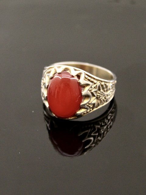 Sterling sølv vintage ring  med karneol