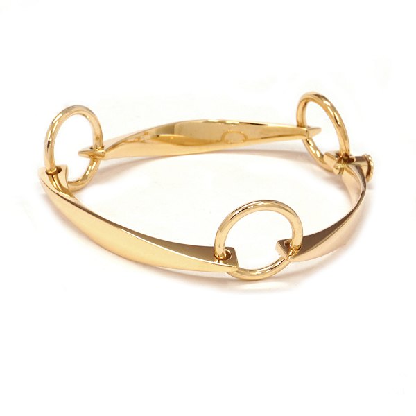 Bent Gabrielsen 14kt Gold Armband. Gestempelt Bent Gabrielsen. L: 18,5cm. G: 
30,6gr