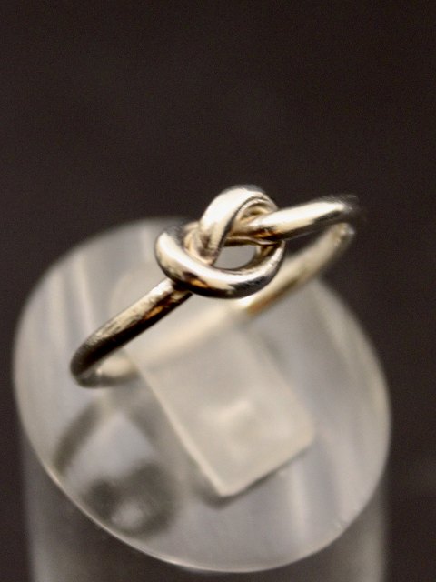 Georg Jensen Sterling sølv "Love Knot" ring