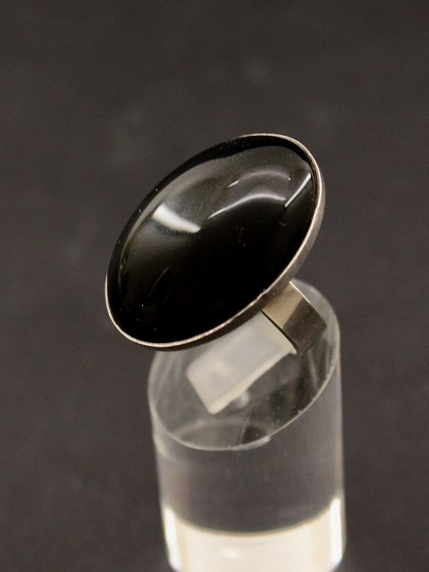 Sterling sølv ring  med onyx